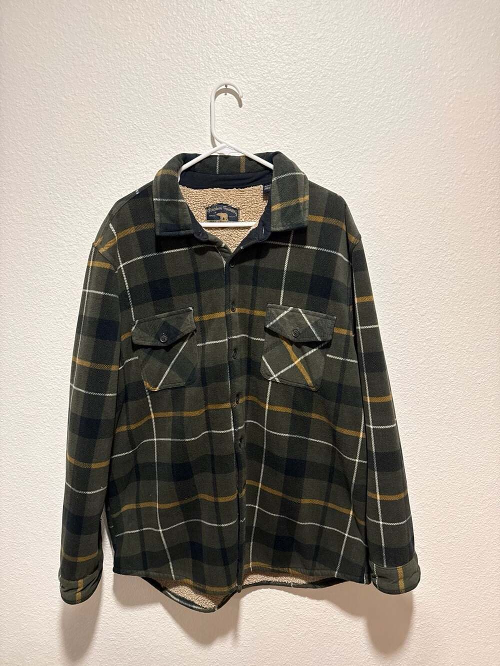 Freedom Foundry Super Plush Sherpa Lined Flannel Shirt Jacket